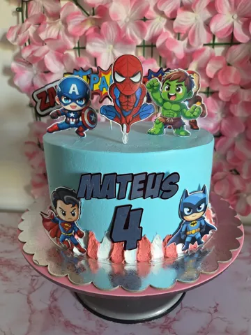Bolo de super-heróis